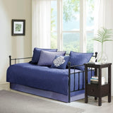 6 Piece Reversible Daybed Cover Set Navy Daybed B03597505