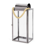 ZUN LARRY 19"H STAINLESS STEEL LANTERN 72176.00SIL