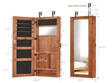 no provide self pick-up.Solid Wood Jewelry Armoire Organizer Cabinet with Full-Length Mirror, 07836754