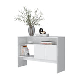 White Console Table with Two Doors B062P252129
