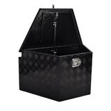 Aluminum Tool Box Black, foot 33"* 19"* 18",pattern 5,single lock,single spring MT018033 07531521