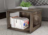Modern Stackable Modular Cube End Table with Open Sides 37239252