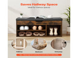 Entryway Shoe Bench with Cushion, Shoe Storage with Lift-Top Compartment, 300lbs Capacity Bench with 67453270