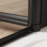 Pivot swing single glass panel door 30 in.W x 72 in.H,adjustable 29.5-31 inch frameless W2269P300583