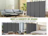 4-Panel Room Divider, Foldable Privacy Shields, Cloth Segregation Screens for Workspace, Sleeping 07449044