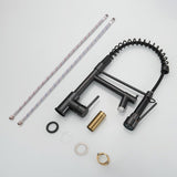 Commercial LED Kitchen Faucet with Pull Down Sprayer, Single Handle Single Lever Kitchen Sink Faucet W1932P155918