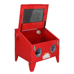 ZUN 40 Gallon Bench Top Air Sandblasting Cabinet Sandblaster Abrasive Blast Large Cabinet with Gun and 4 42974085