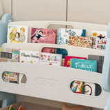 Kids Toy Storage Organizer, Toy Organizer with 2 Tier Bookshelf, Toy Storage with Shelf and 12 Toy W509P288472