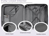 Luggage Sets 6 Piece with Duffel Bags, Hardside Expandable Suitcases with Spinner Wheels TSA Lock, W3412P390492