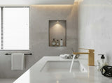 Single Handle Bathroom Faucet Lavatory Faucet Stainless Steel Single Hole-T20, Brushed GoldUnable 44171604