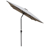 ZUN 6 x 9ft Patio Umbrella Outdoor Waterproof Umbrella with Crank and Push Button Tilt without flap for 91187902