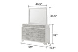 Soul Modern Style Mirror Made with wood in White G150108661