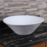 Ceramic Round Above Counter White Bathroom Sink Art Basin W99969283