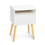 ZUN 2-piece modern bedside table, bedroom coffee table with drawers, shelves, living room bedside W2181P149701