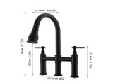 Bridge Kitchen Faucet with Pull-Down Sprayhead in Spot W1932P171697