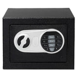 17E Home Use Upgraded Electronic Password Steel Plate Safe Box Black 03651234