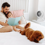 Air Circulator Desk Fan Portable Desktop Rechargeable Oscillating Fan with 4 Speeds 360 Degree Tilt 57460143