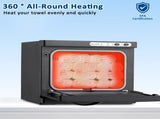 Hot Towel Warmer for Facials Massage, Esthetician Towel Heating Cabinet Black, Aluminum Chamber, 76911330