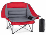 Oversized Heavy Duty Camping Chair, 500 lbs Capacity, Foldable Outdoor Seat with Cup Holder & Side 99616576