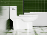 1.28 GPF Side-Single-flush One Piece Toilet, Water-Saving Elongated Comfort Height Floor Mounted, W3192P277906