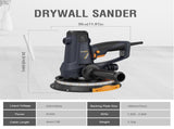 Handheld Drywall Sander 810W, Electric Sander for Walls,Rough and fine Sanding, 1500-2800RPM T3177P305033