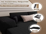 96" Modular Sectional Sofa with L-Shape Chaise,Sectional Couches for Living Room&Home Office,DIY W6263P547507