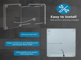 Bright LED Bathroom Mirror 36" x 28" Front Light, 5 Mins Defog, Full HD Reflected, 3 Colors 75307422