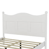 Queen Size Elegant Design Wood Platform Bed Frame,Retro Style Platform Bed with Wooden Slat N733P199703K