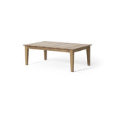 Acacia Wood Outdoor Coffee Table, Light Brown, 14'' H X 23.5'' W X 39.5'' L 72767.00MLBRN