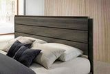 Ioana Antique Grey Finish Wood 5-Piece Queen Size Bedroom set, Dresser, Mirror, 2 Night Stands T2574P202550