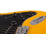 GST Stylish Electric Guitar Kit with Black Pickguard Orange 77730994