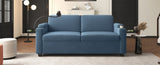 72.8" Corduroy Sleeper Sofa Loveseat Sofa with Full Size Mattress, USB Ports, Cup Holders, N719P208880C
