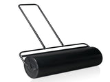 36in Cylindrical Iron Lawn Roller Black 48627172