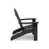 ZUN Black Adirondack Chair – Premium HDPE Poly Lumber for Pool, Patio, and Garden Elegance B195P198778