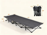 600 LBS Heavy Duty Foldable Camping Cot, 10s Quick Setup Outdoor Sleeping Cot with Cotton-Padded 30872808