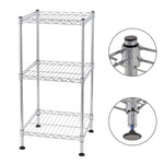 ZUN 3-Tier Steel Wire Shelving Tower 10508574