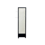 Four sided rotating pegboard display stand made of MDF and aluminum alloy for craft display, vendor W2221P191203