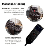 ZUN Lehboson Lift Recliner Chair, Electric Power Recliner Chair for Elderly With Eight Points Massage W1731107265