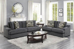 ZUN Modern Traditional Luxury Living Room Sofa 1pc Plush Microfiber Upholstery 4 Decorative Pillows B011P183632