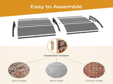 Awning for Door Entrance with Drainage Sink, 40x80 Inch Window Canopy Exterior, UV Rain Snow 14392151
