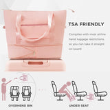 Luggage Sets 5 Piece, 20-inch with USB Port, ABS Durable Suitcase with Travel Bag, ABSPC Hard Shell N726P265424P