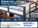 Twin Size Metal Loft Bed with Desk, Bookshelf, Fabric Drawers, Charging Station & LED Light, Heavy 78593971