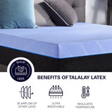 ZUN Refresh 12 inch Hybrid Cooling Fast Responding Latex Foam and Coil Adult Mattress, Cal King Size B108131511