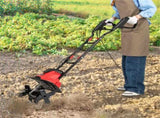 10 Amp Electric Tiller - 380 RPM Garden Cultivator with 4 Blades, 14" Working Width & Foldable 99645939
