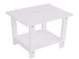Wood Side Table, Minimalist Wood-Grain Imitation Wood Side Table for Pool Beach Patio Lawn White 52994360