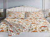 4pcs cute mushroom flat sheet Red Mushroom fitted sheet set The world of 40711411