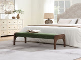50.25 Inch Upholstered Long Bench, Modern Dining Bench with Soft Chenille Fabric &Rubber Wood Legs W2671P458751