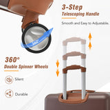 Hardshell Luggage Sets 4 Pieces 20"24"28" Luggages and Cosmetic Case Spinner Suitcase with TSA N732P170218O