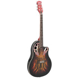 41 inch Full-Size Cutaway Acoustic-Electric Guitar Grape Voice Hole Spruce Top 96459491