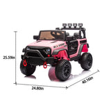 ZUN 24V Kids Ride On Car W/Parents Remote Control,400W Motor,Four Wheel Suspension,Adjustable W1578P208320